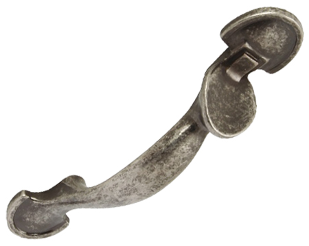 Hafele Norfolk Traditional Latch Pull Handle, 64mm, Antique Pewter - 101.84.901